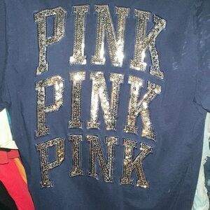 Pink Victoria’s Secret bling Tee
